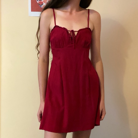 Red Mini Dress - Picture 4 of 5